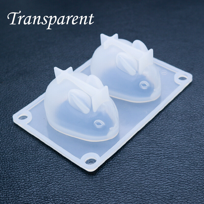 U2y7 3D Baking Candy Chocolate Bunny Mold High Flexible Silicone Mousse Dessert Jelly Ice Cream Mould Bakeware Tools Kitchen