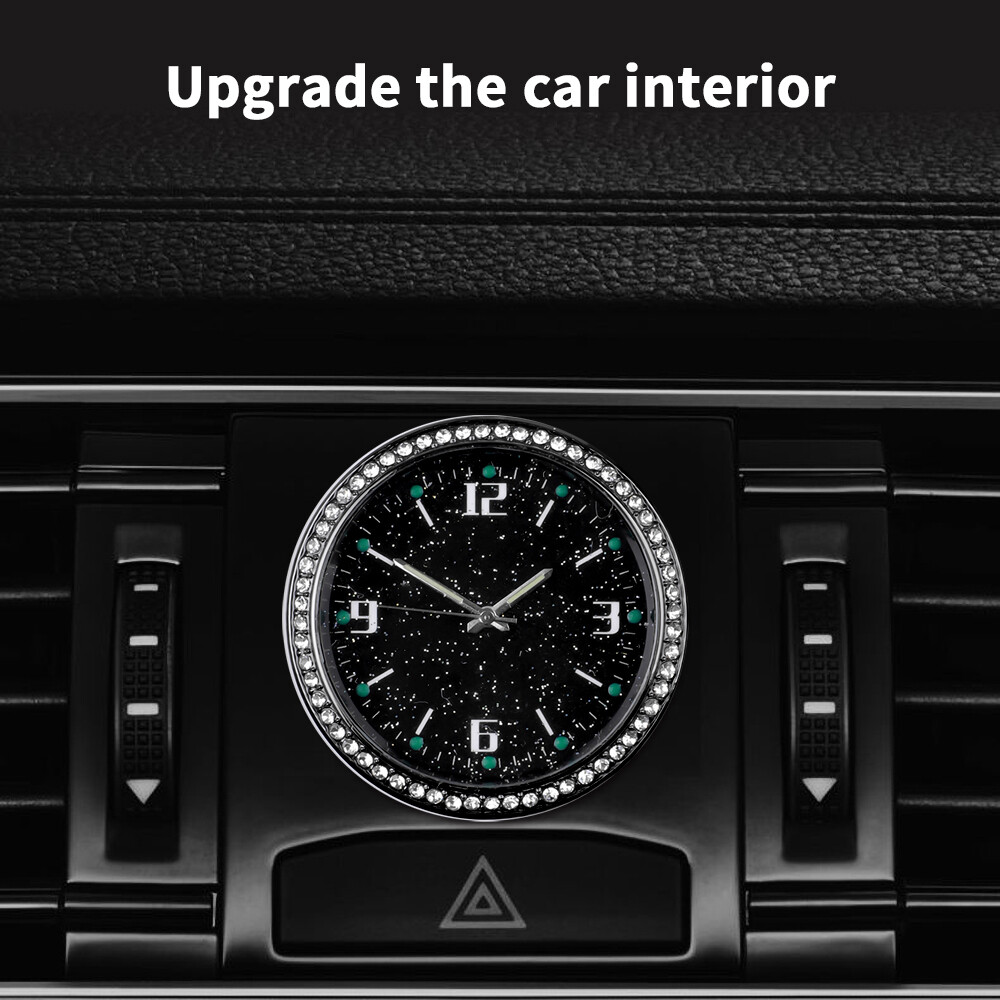 Aitemay Car Clock Luminous Interior Portable Car Digital New Clock