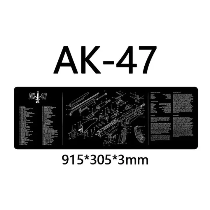 Magorui Ar 15 Ak47 Remington 870 Cleaning Rubber Mat 36 X12 Gunsmith Armorer With Parts Diagram And Instructions Mouse Pad Mat Lazada Ph