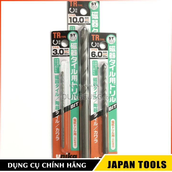 Mũi khoan tường gạch men 5.0x85mm chân tròn Unika TR5.0x85 | Japan Tools