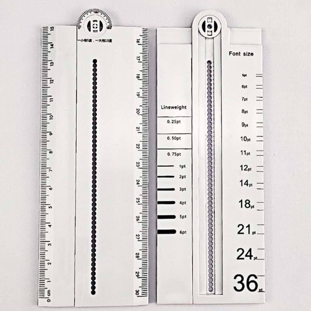 MMLUCK Simple Style Stationery Supplies Angle 30cm Drawing Tool Protractor Compass parallel Ruler Rectangle Ruler