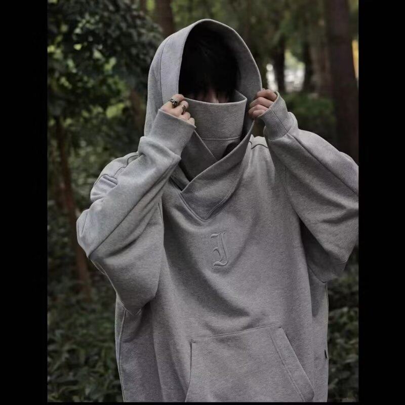 Simts M 3XL Japanese Harajuku style Oversized big neck hoodie for