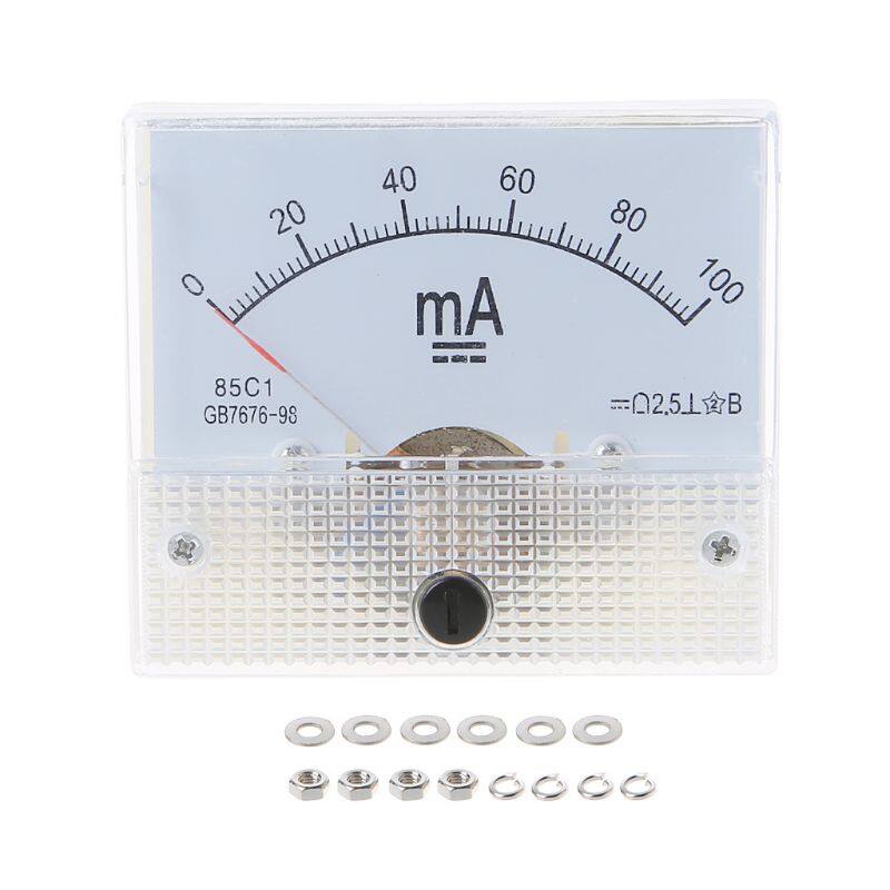 Ampe Kế 85C1, Bảng Đồng Hồ Đo Dòng Điện Một Chiều Con Trỏ Cơ Học Loại 1/2/3/30/50/100A 50/100/200/500mA