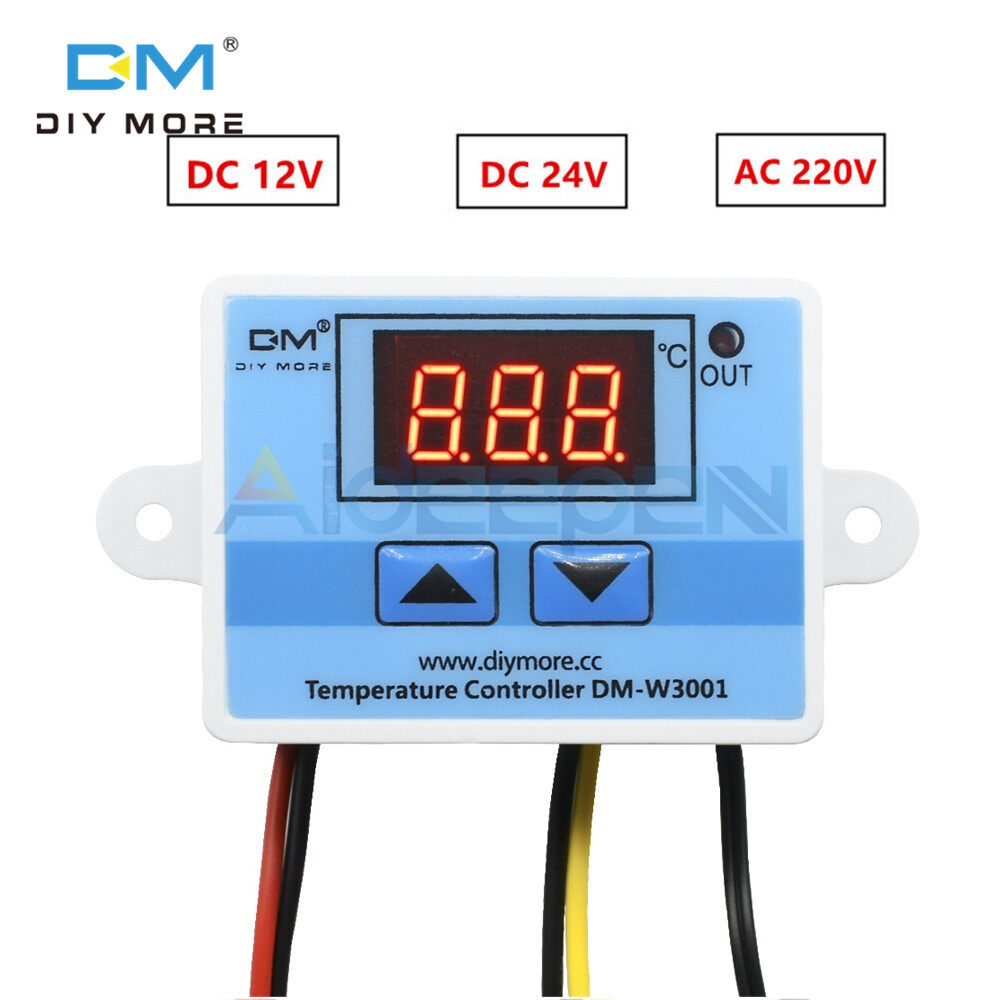 Diymore W3001 220v 12v 24v digital thermostat temperature controller thermostat for egg incubator 220v thermoregulator aquarium incubator water heater temperature regulator