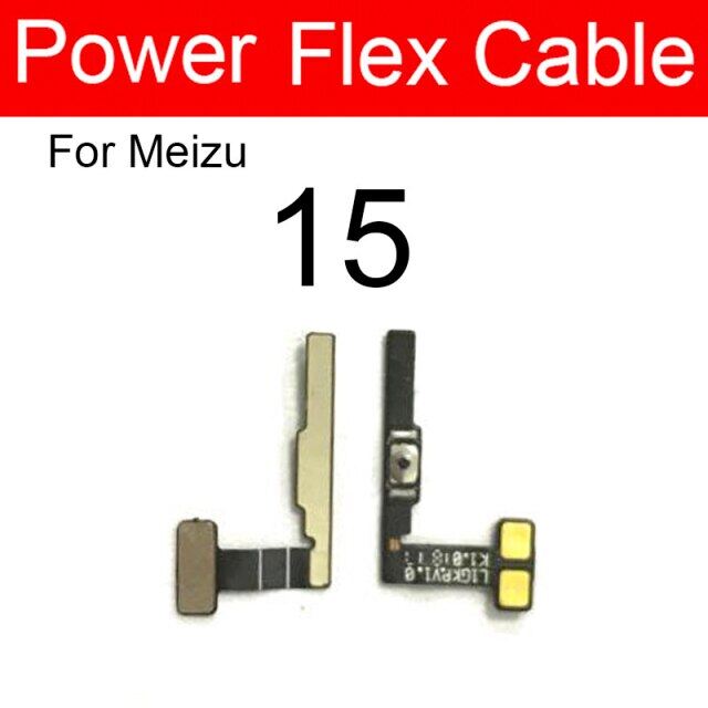On/off power volume flex cable for meizu 15 16 16t 16s 16th 16x plus u10 u20 power voulme side button flex ribbon repair parts