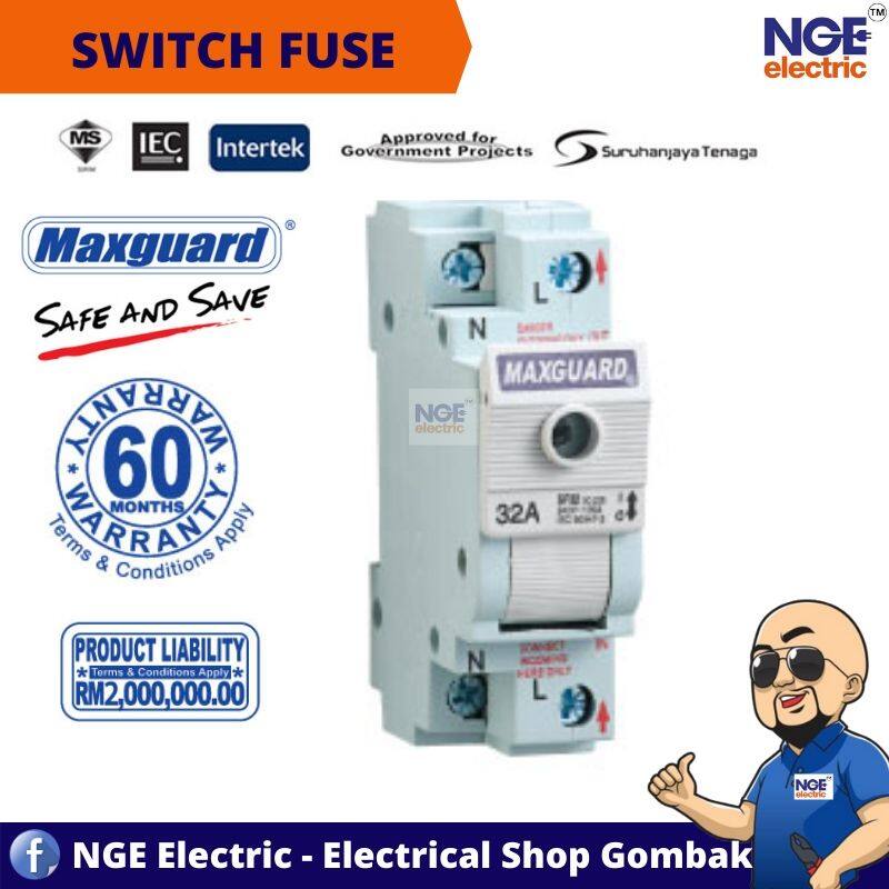 Maxguard 32A~63A Switch Fuse Main Switch DB Board | Lazada