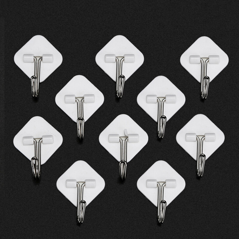 Adhesive Wall Hooks For Hanging 180 Degree Rotating Stick On Hooks For Bathroom Kitchen Self Adhesive Hooks