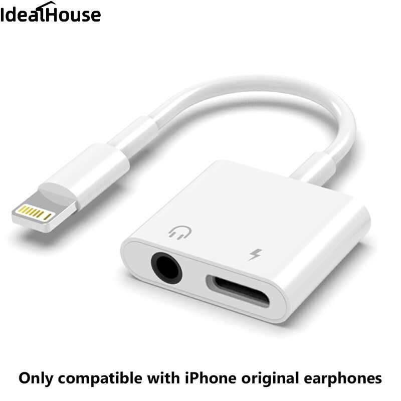 IDealHouseMobile Audio Adapter 3.5mm Jack Headset Charging Connector Adapter Cable For Iphone