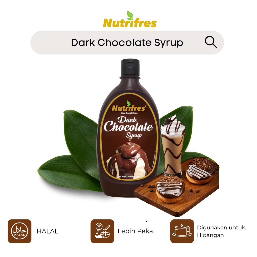Nutrifres Dark Chocolate Syrup 710g Lazada