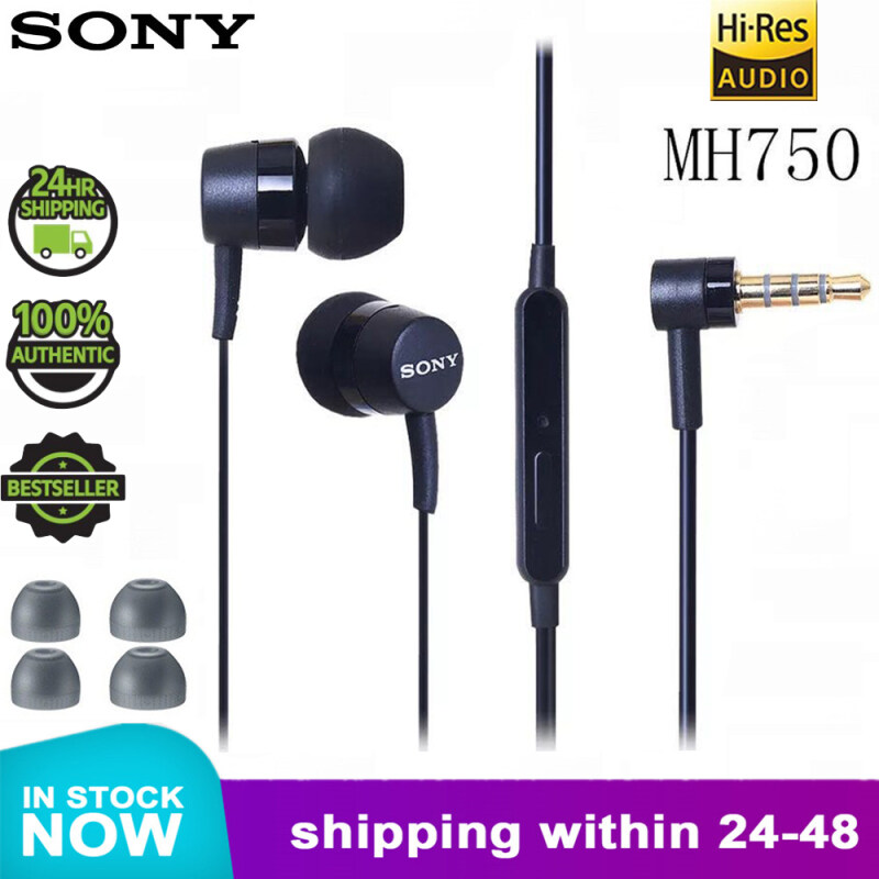 【Shipping in 24 hours】SONY MH-EX300AP SONY MH750 IN EAR STEREO EARPHONE EARSET DYNAMIC SOUND STRONG BASS CALL ANSWERING Singapore