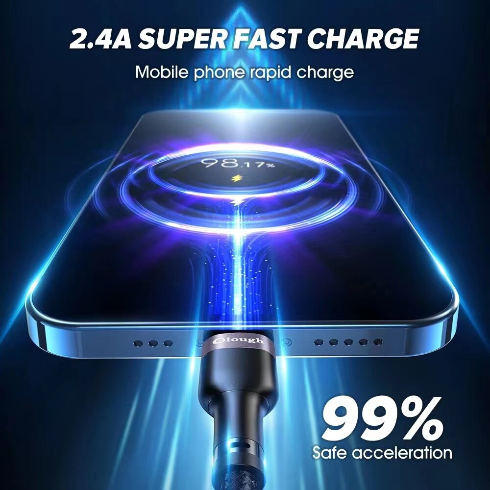 USB C to Phone Lightning Short Cable 25cm PD Quick Charge Data 20W Braided Tough Cable