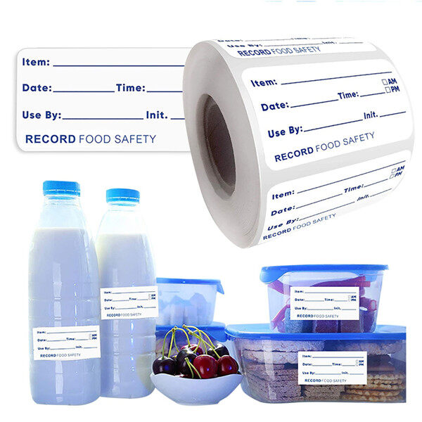 Dream Hunter Stickers label 500 pcs/roll 2.5*7.5cm Kitchen Stickers Refrigerator Freezer Date Food Stickers and Labels For Container Bag Jar