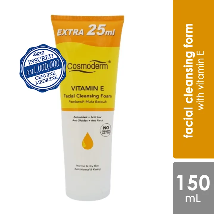 cosmoderm vitamin e facial cleansing foam