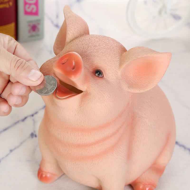 【In Stock】Pig Piggy Bank Child Piggy Bank Household Items Children Toys Money Boxes Cartoon Pig Shaped Birthday Gift Coins Storage Box