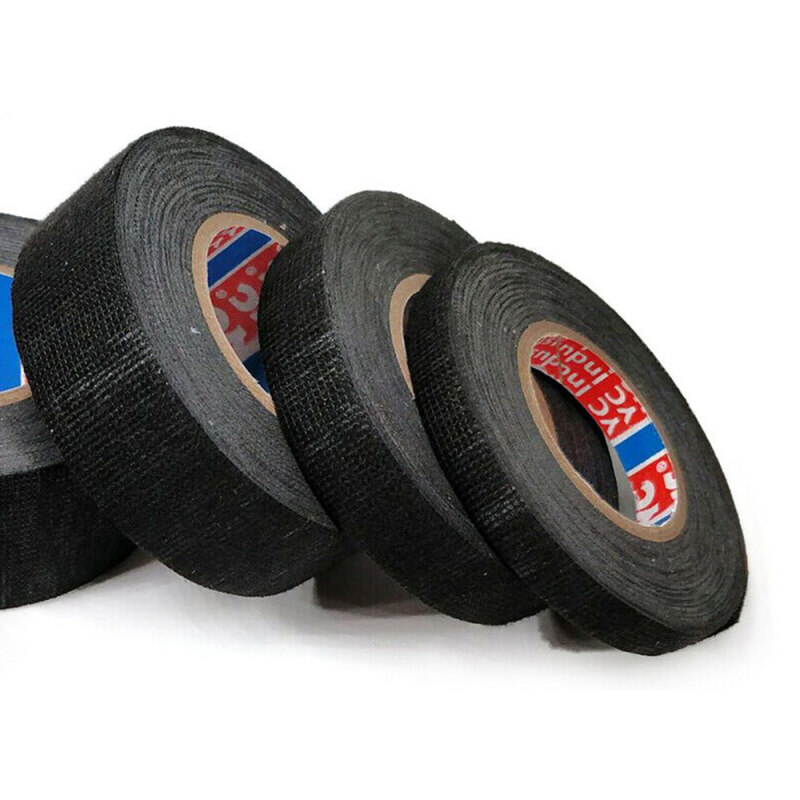 1PC 19 Mm * 15M Xe Ô Tô Dây Cố Định Đường Điện Tiếng Ồn Cách Âm Băng Keo Vải Tạo Kiểu Cho Xe Băng Biến Áp Cách Điện Băng Keo Tự Dính Băng Nhựa Chống Cháy