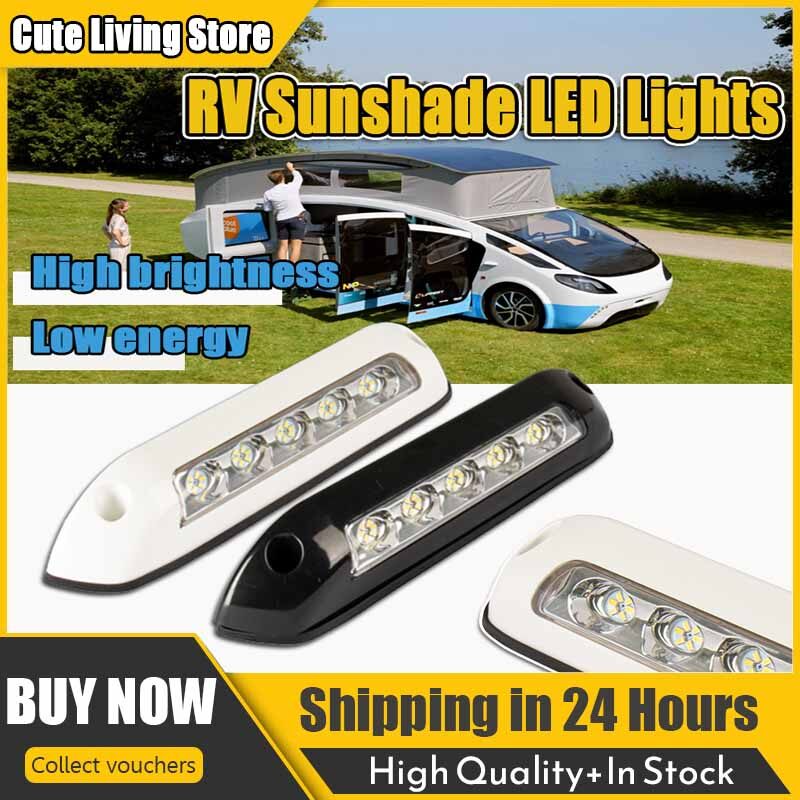 12V/24V RV LED Awning Porch Light Waterproof Motorhome Caravan Interior Wall Lamps Light Bar RV Van Camper Trailer Exterior Lamp