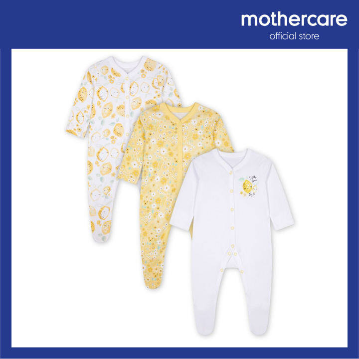 lemon baby sleepsuits