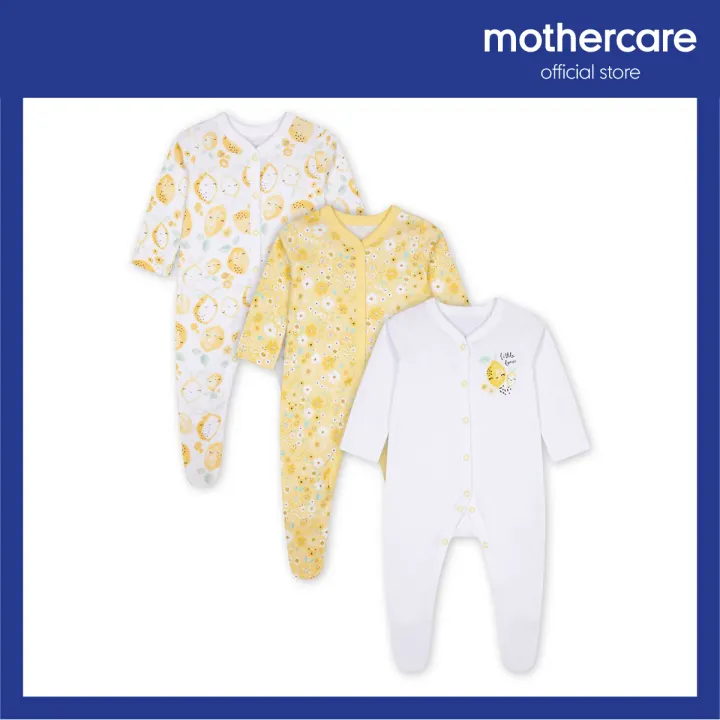 lemon baby sleepsuits