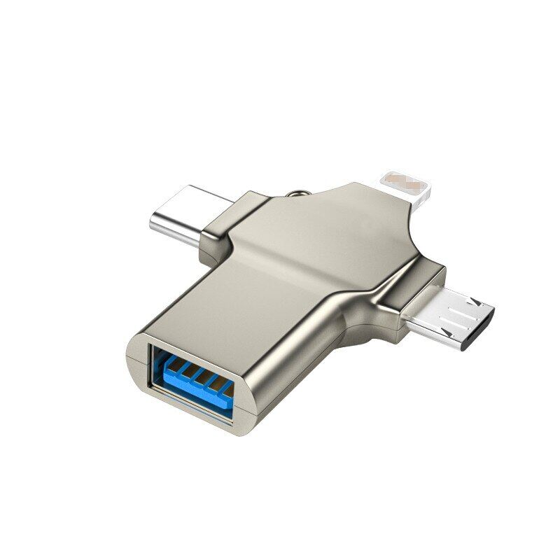 Bộ Chuyển Đổi OTG 3 Trong 1 Phích Cắm Chuyển Đổi Ánh Sáng Type C Micro Usb Sang Usb 3.0 Bộ Chuyển Đổi Truyền Dữ Liệu Android Đầu Nối Otg Type C