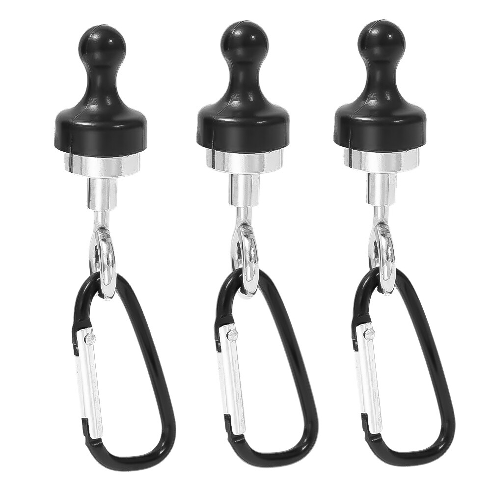 Outdoor Carabiner Hook Silver Black Keychain Hook Aluminum Alloy D Shape Carabiner Camping Hiking Backpack Accessories