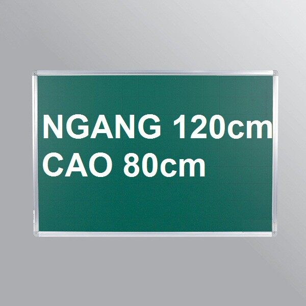BẢNG TỪ XANH VIẾT PHẤN KẺ Ô 5X5CM KÍCH THƯỚC 80 x 120cm TẶNG KÈM NAM CHÂM + LAU BẢNG