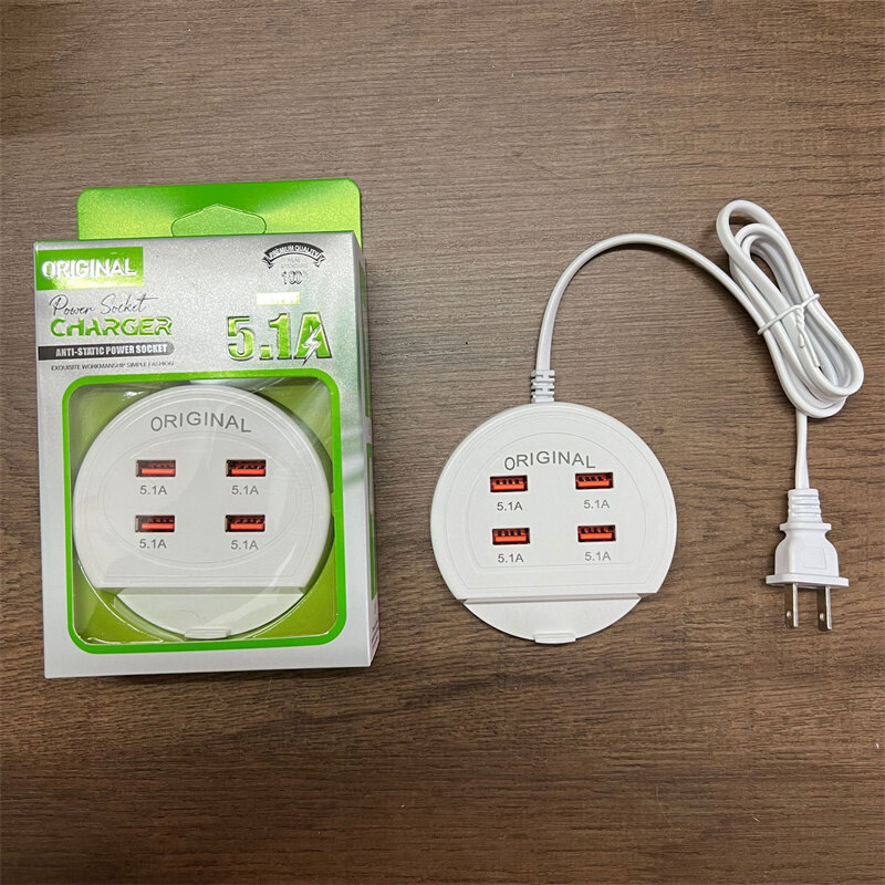 Multi USB Charger Station with PD Fast Charging Port Wall Charger for Univesal Mobile Phone Tablet