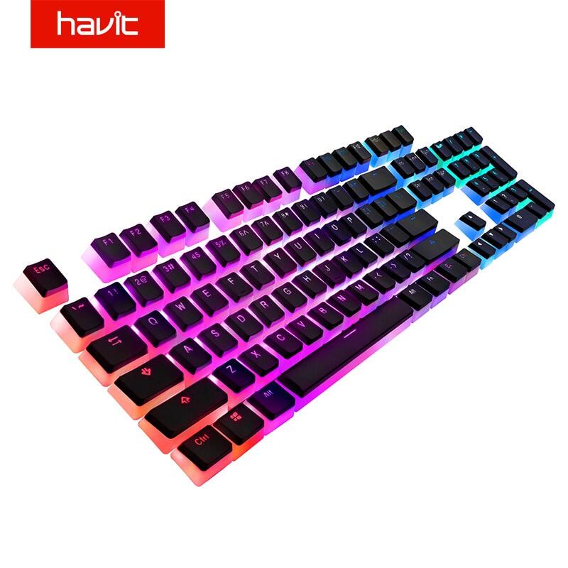 Havit Keycaps Double Shot Backlit PBT Pudding Keycap Set With Puller