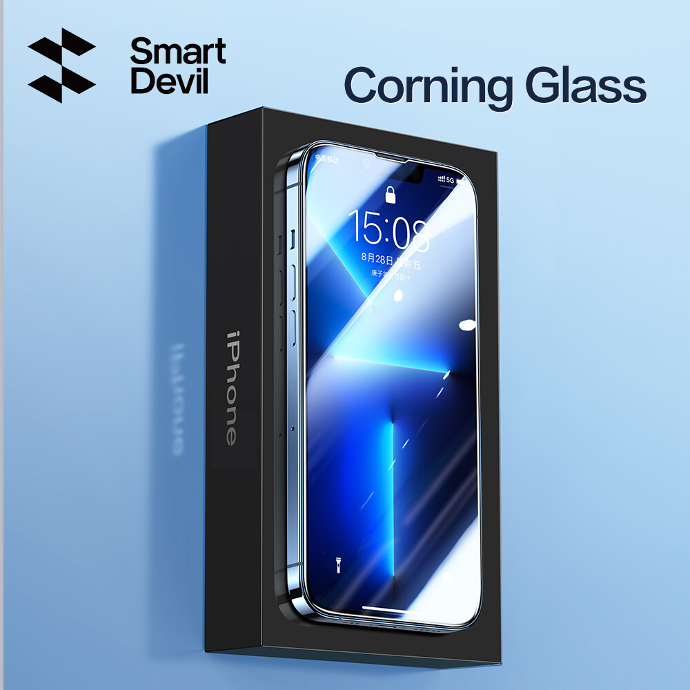 SmartDevil Kính Corning Miếng Bảo Vệ Màn Hình Cho iPhone 14 Pro Max 13 Pro Max 14 Plus 13 Pro 13 12 Pro Max Cường Lực Miếng Dán Film Thủy Tinh Che Phủ Toàn Màn Hình HD Trong Suốt Chống Vân Tay Chống Cháy Nổ