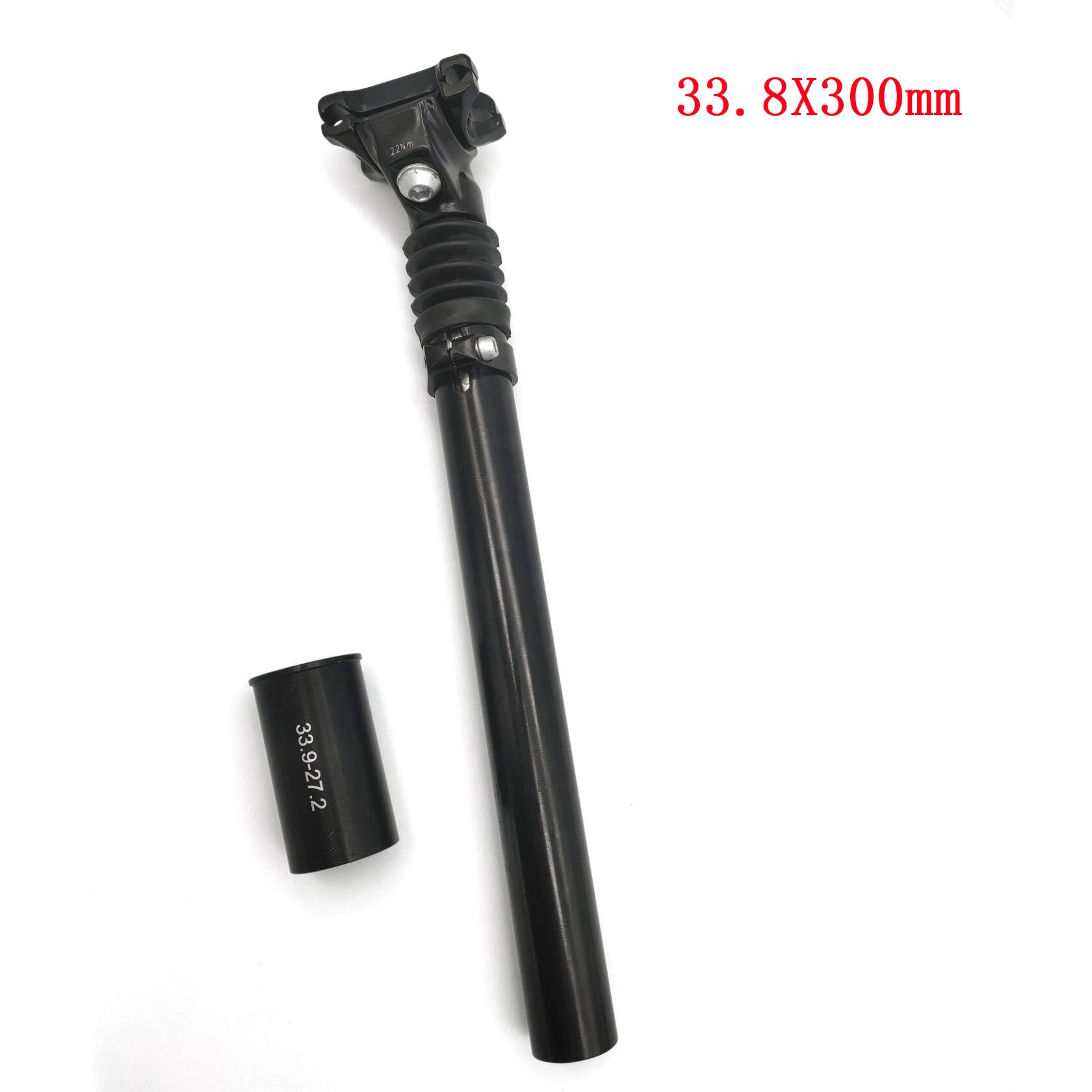 MTB bicycle Damping suspension seatpost mountain bike seat post 27.2/28.6/30.8/31.6/33.9mmX300mm black Seatposts
