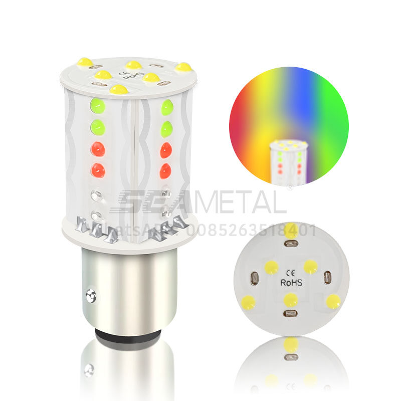 Seametal 1157 led brake light waterproof drl motorcycle flash light reversing stop lamp tail lamp