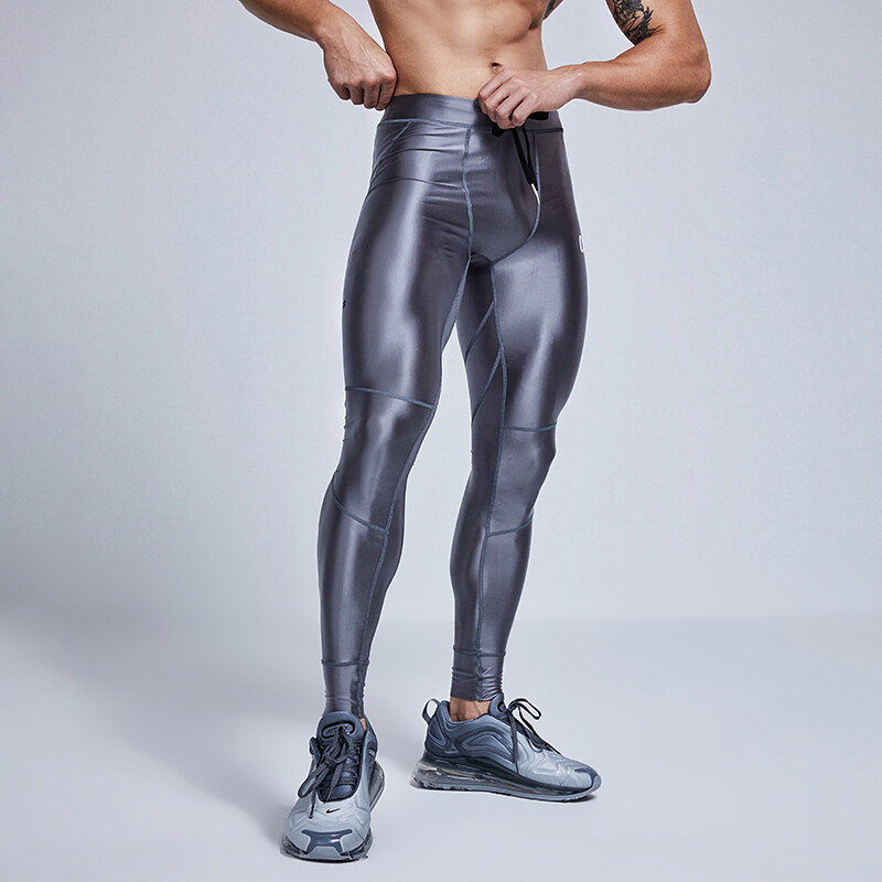 OMG แบรนด์ Future Technology บีบอัด Liquid กีฬาประเภทความยืดหยุ่นสูงฟิตเนส Tights Men 'S Gym การฝึกอบรมฐาน