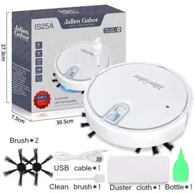 Msia ReadyStok Jallen Gabor IS25A 5in1 Intelligent Vacuum Cleaner Smart Sweep Mop Vacuum Cleaning Robot
