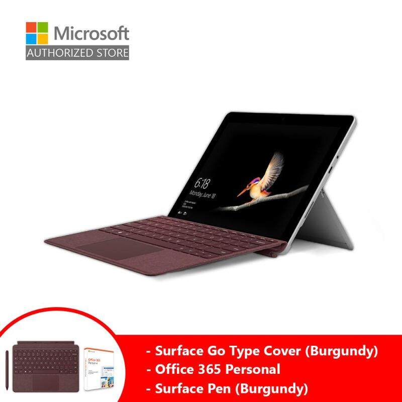 Microsoft Surface Go (Intel 4415Y/8GB/128GB/10 /Windows 10) + Type Cover (Burgundy) + Pen (Burgundy) + Office 365 Personal Malaysia