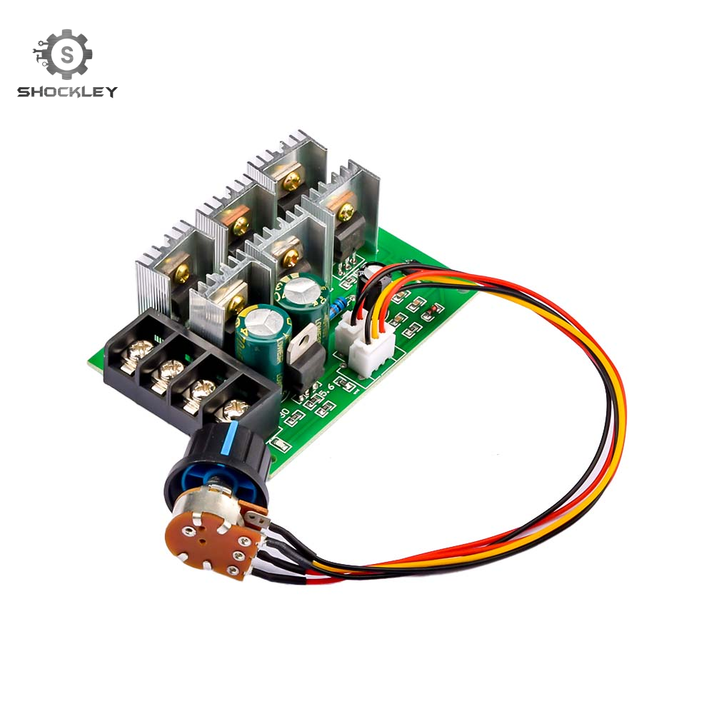 Shockley Bộ Điều Khiển Tốc Độ Bơm Động Cơ PWM DC9-55V DC Bộ Điều Khiển Tốc Độ Công Suất Cao 40A 2000W 9V 12V 24V 36V 48V