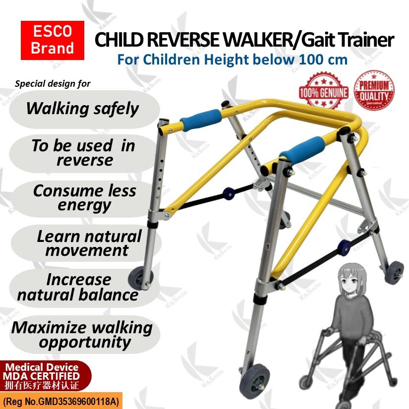 Esco Child Reverse Walker/Gait Trainer/Posterior Walker Lazada