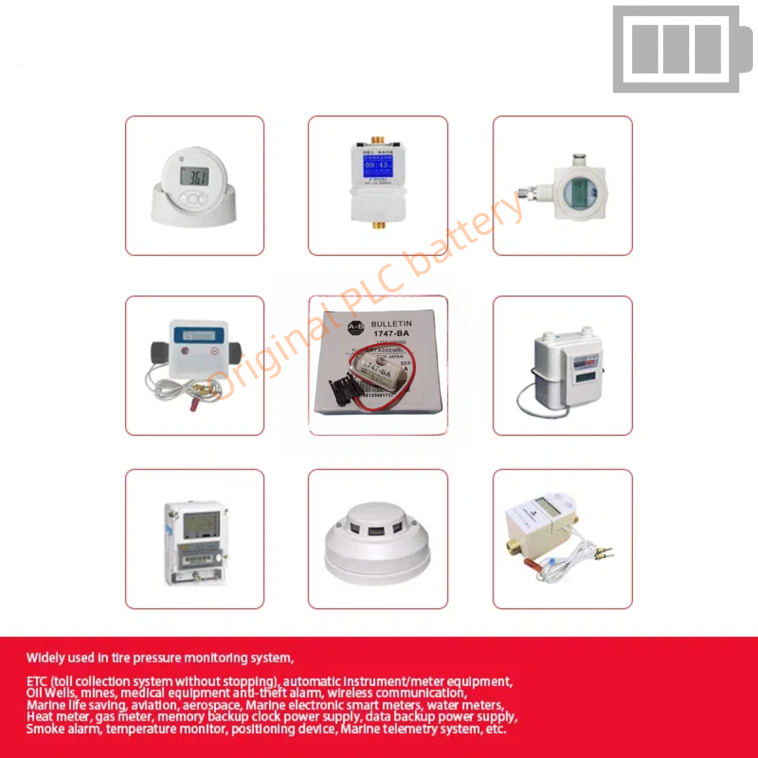 Batteria Al Litio 3V Compatibile Per AB PLC 1747-BA, Sostituisce FDK CR14250SE, Non Ricaricabile, Testata Prima Della Spedizione