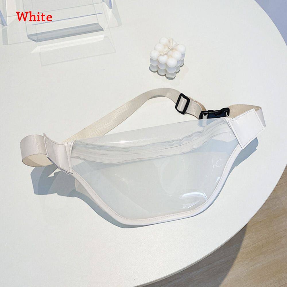 LULU Women Laser Transparent Waterproof Bum Colorful Bag Crossbody Chest Bags Waist Bags Unisex Hip Bag Fanny Pack