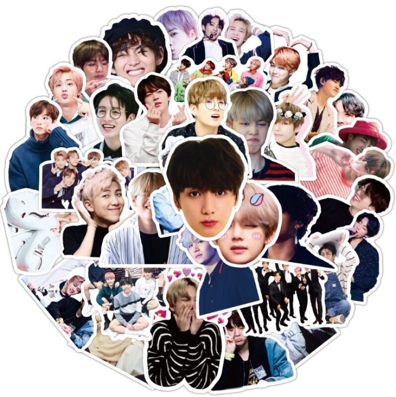 Mua Nhãn Dán Ảnh BTS KPOP Bé Trai Bangtan, 50 Cái/bộ Dễ Thương Cho Điện Thoại Di Động Trang Trí Nhật Ký Sổ Tay