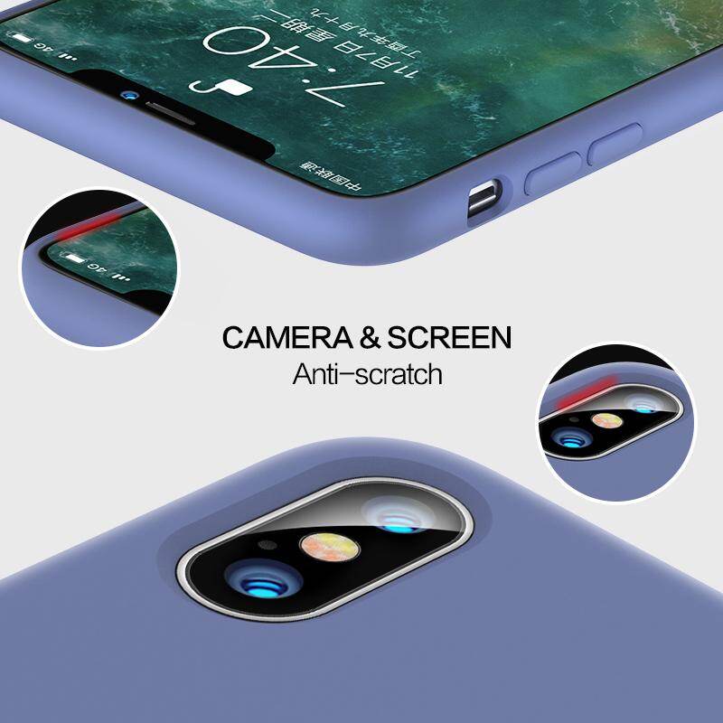 SmartDevil Liquid Silicone Silky LSR Phone Case, Flex Pure Cases Soft Smooth Cell Phone Back Cover For Apple iPhone XS MAX