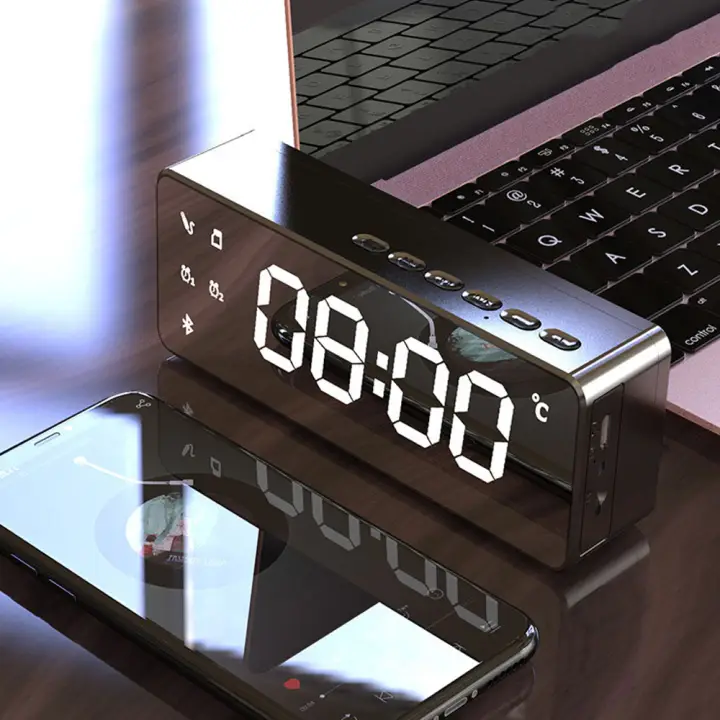 bluetooth speaker with clock display