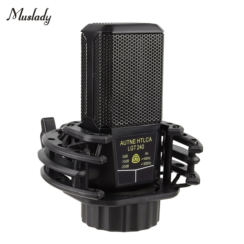 Micrô Ngưng Tụ Cardioid Màng Lớn Muslady Micrô Đơn Hướng Với Cáp Treo Để Ghi Âm Chơi Game