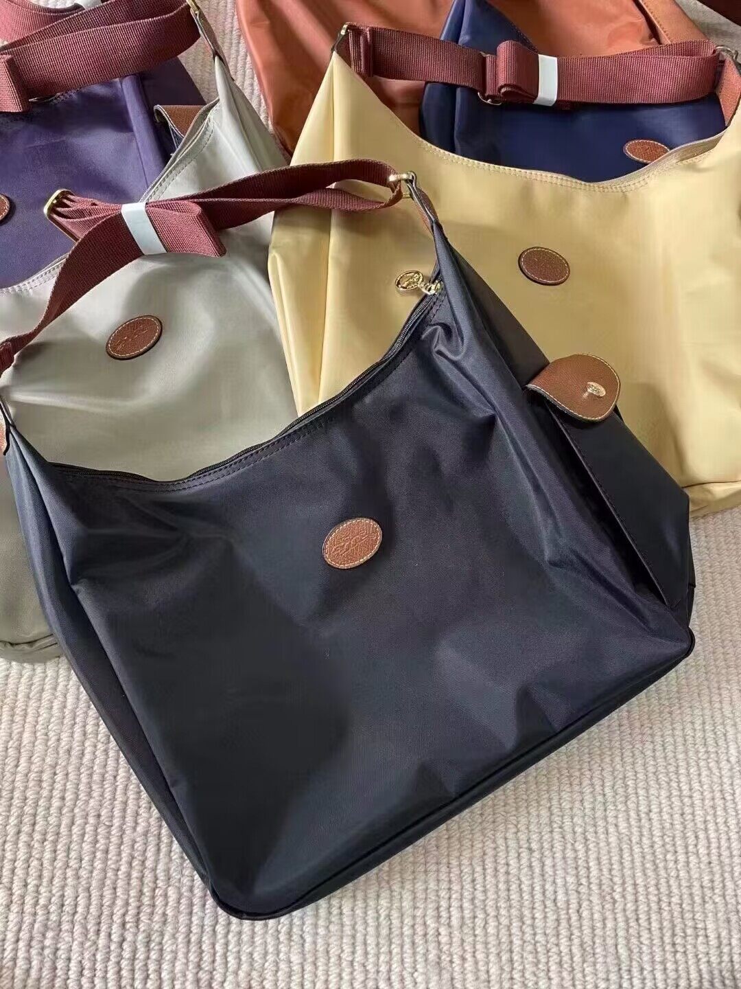 Handbag Longchamp Crossbody 100% Genuine Longchamp Le Pliage Hobo