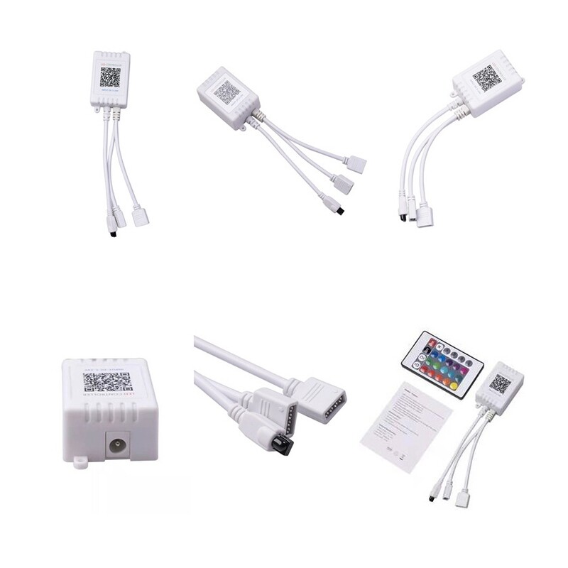 Led Strip Lights Controller,Controller RGB Led Strip Light Controller + Infrared Remote Control 24 Keys