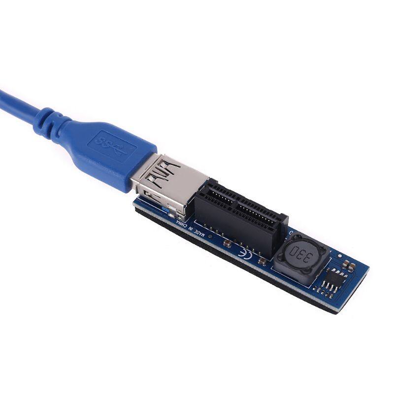 Bộ Chuyển Đổi Cổng Thẻ Riser Mini PCIE Sang PCI-E X4 Đầu Nối Thẻ Đồ Họa PC Với Cáp Mở...