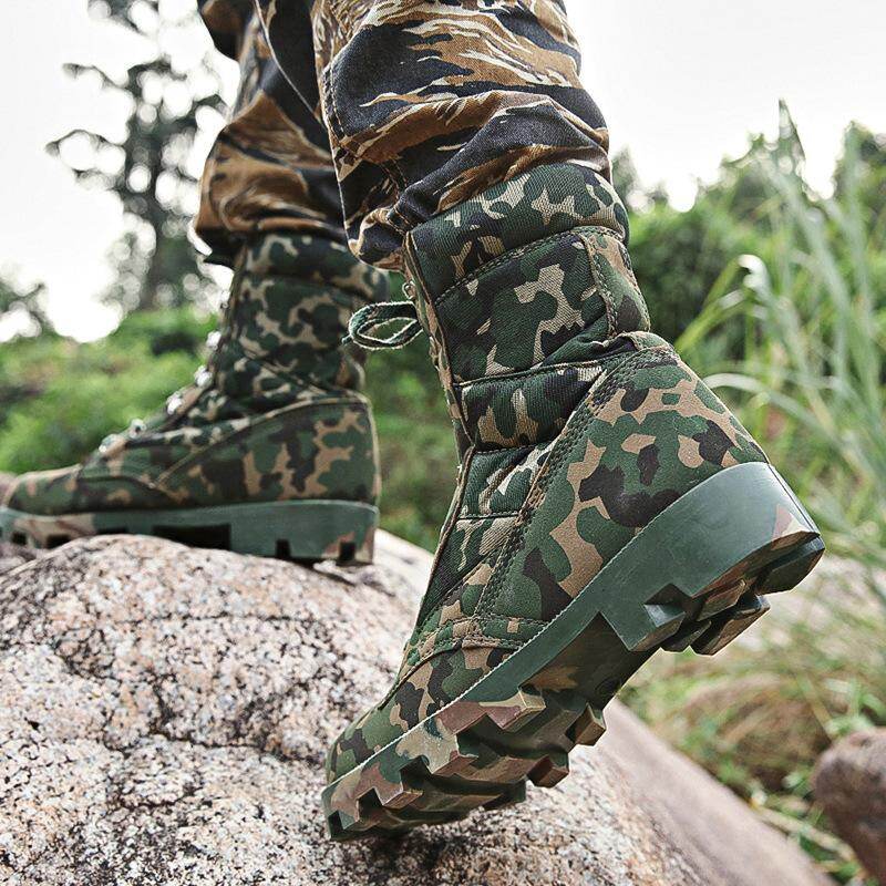 High Top Combat Boots Security Training Boots Outdoor Desert Boots