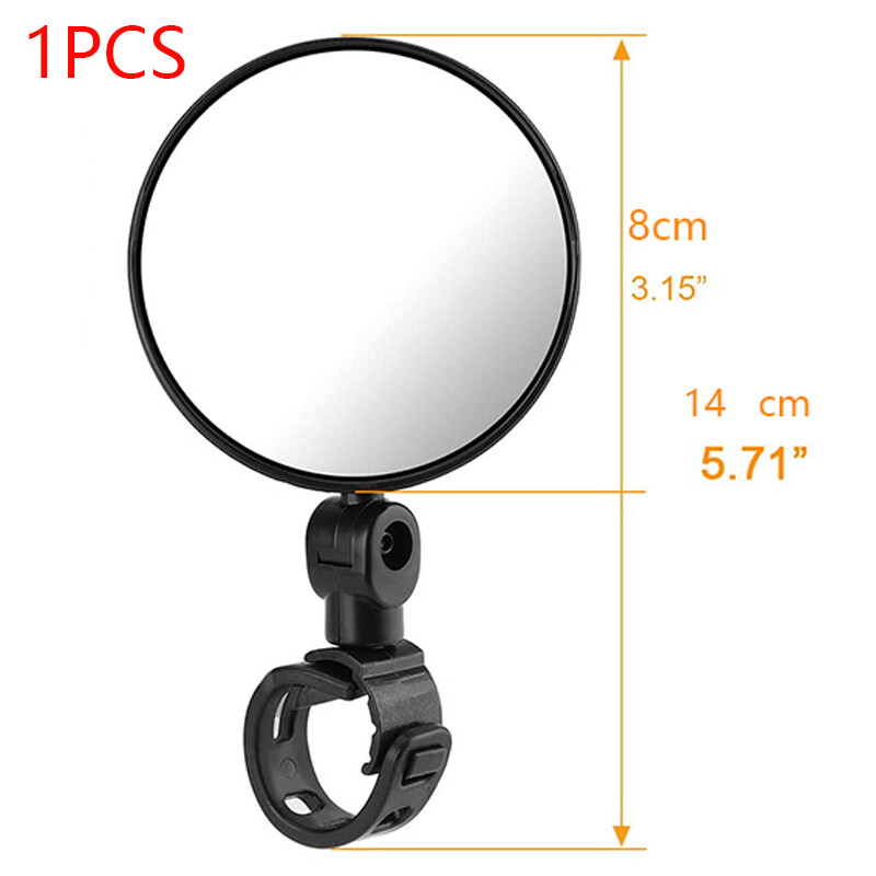 Ready Stock 1PCS Universal Bicycle Rearview Mirror Adjustable Rotate Wide-Angle Cycling Rear View Mirrors For MTB Road Bike Accessories OUA401