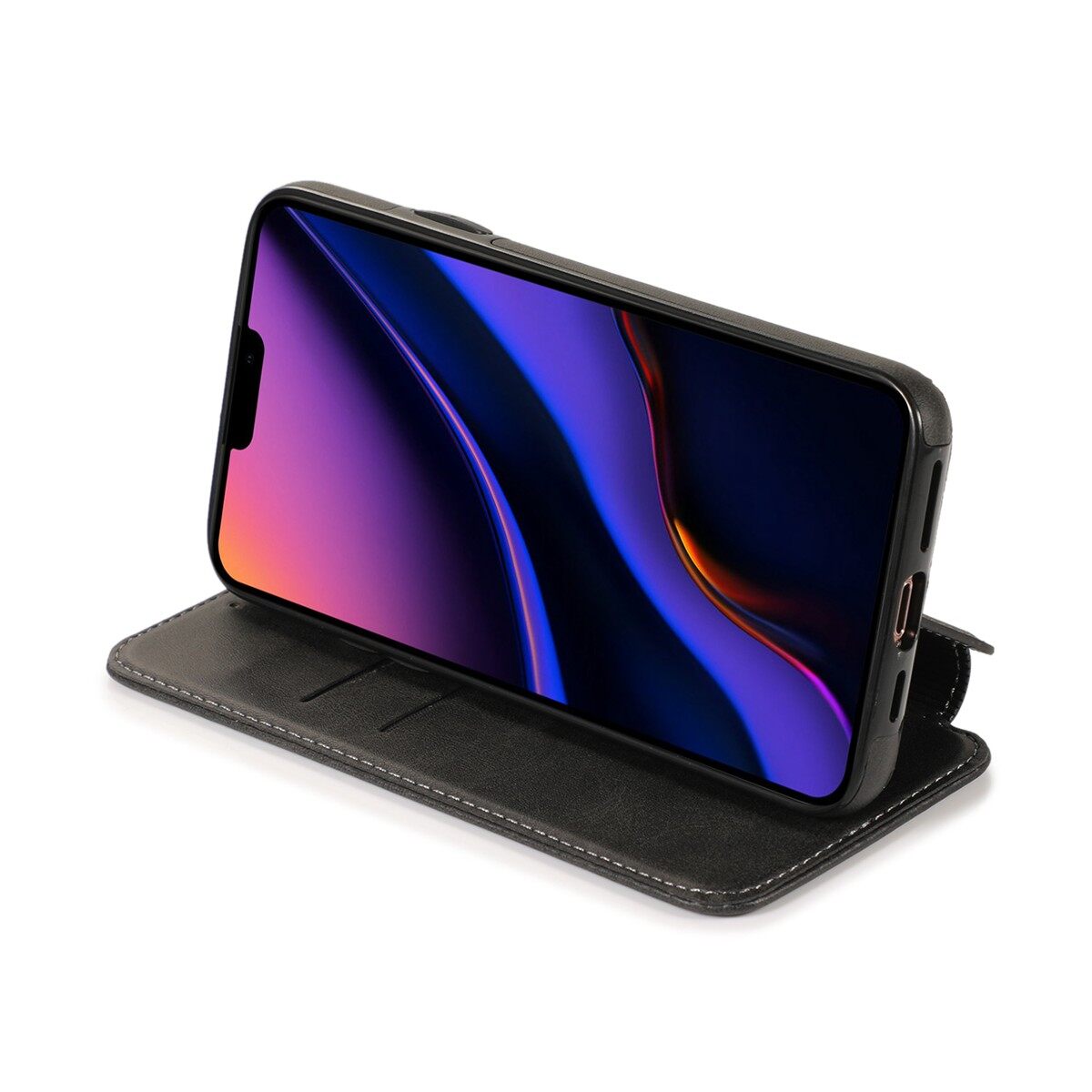 Dành Cho iPhone 6 6S 7 8 Plus X XR XS Max iPhone 11 Pro Max / iPhone 12 Mini / iPhone 12 Pro Max, Bao Da Nắp Gập Dạng Ví Từ Tính Có Khe Cắm Thẻ Đứng Ốp Điện Thoại