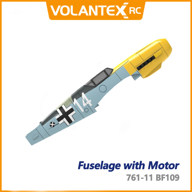 Volantex BF109 RC Warbird RC Plane Parts Fuselage with Motor Main wing