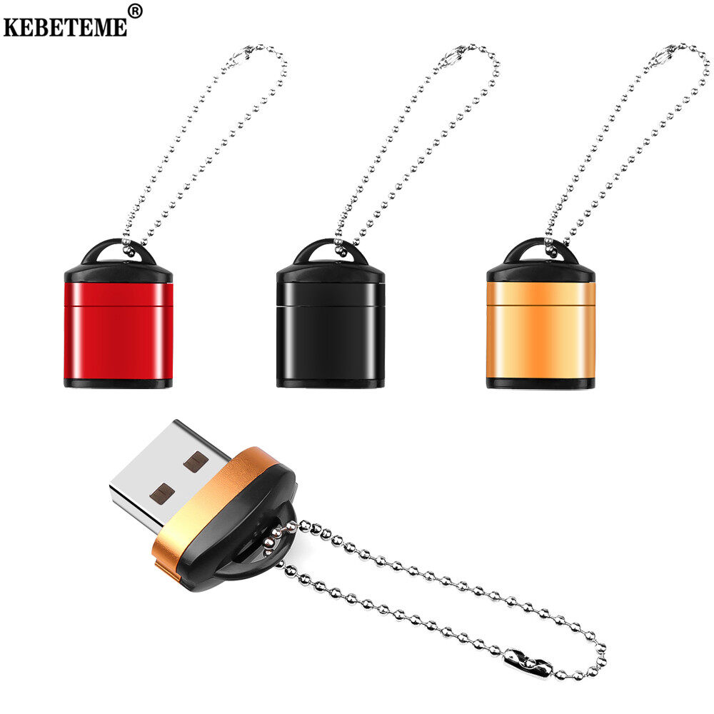 KEBETEME High Speed USB2.0 Card Reader Mini USB TF Card Adapter For MicroSD Memory Card For PC Computer Desktop Laptop Notebooks