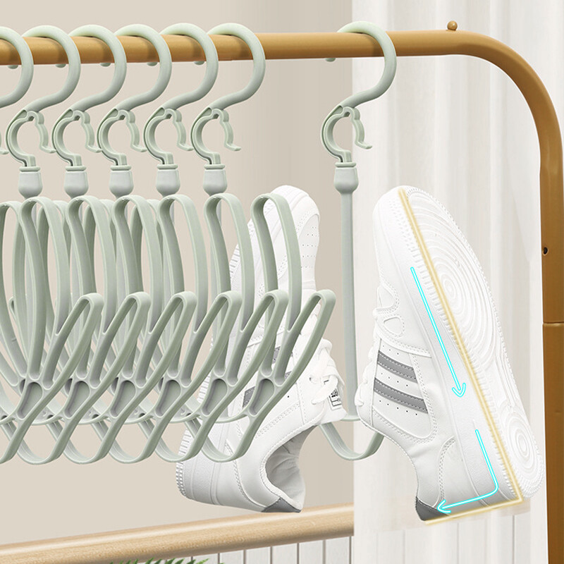 ABL Shoes Drying Rack Shoes Drying Hanger Double Hook Multi-Purpose Hanger 360 Degrees Rotatable